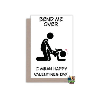 Bend Me Over Valentines Day Card - Bogan Gift Co