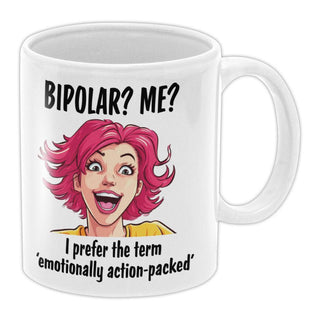 Emotionally Action-Packed Coffee Mug - Bogan Gift Co