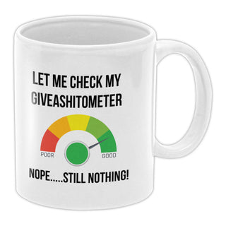 GiveAShitometer Coffee Mug - Bogan Gift Co